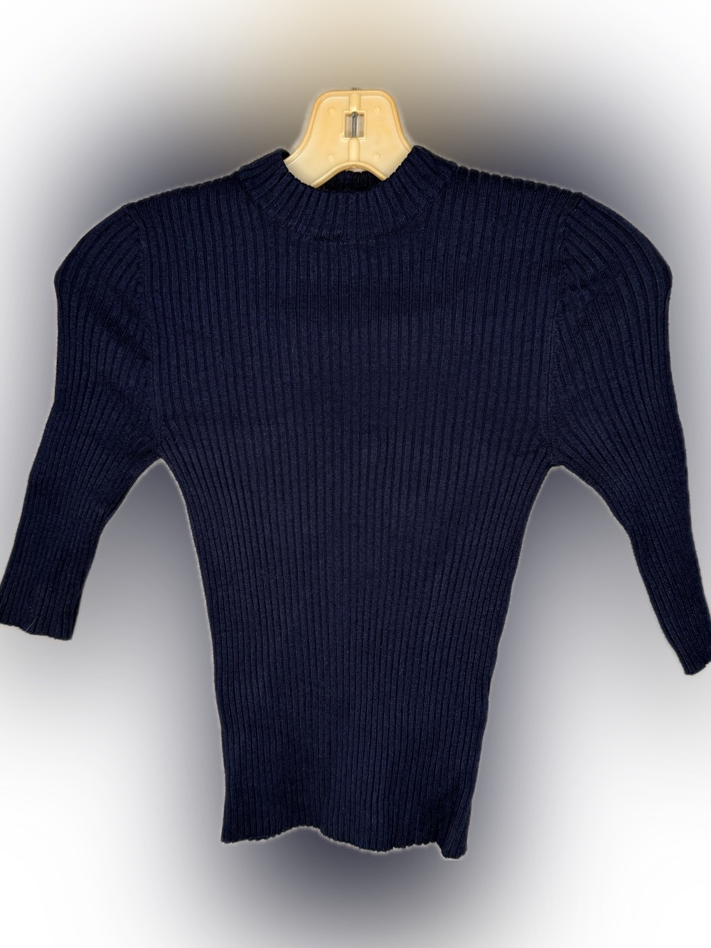 Copper Key Navy Ribbed Sweater